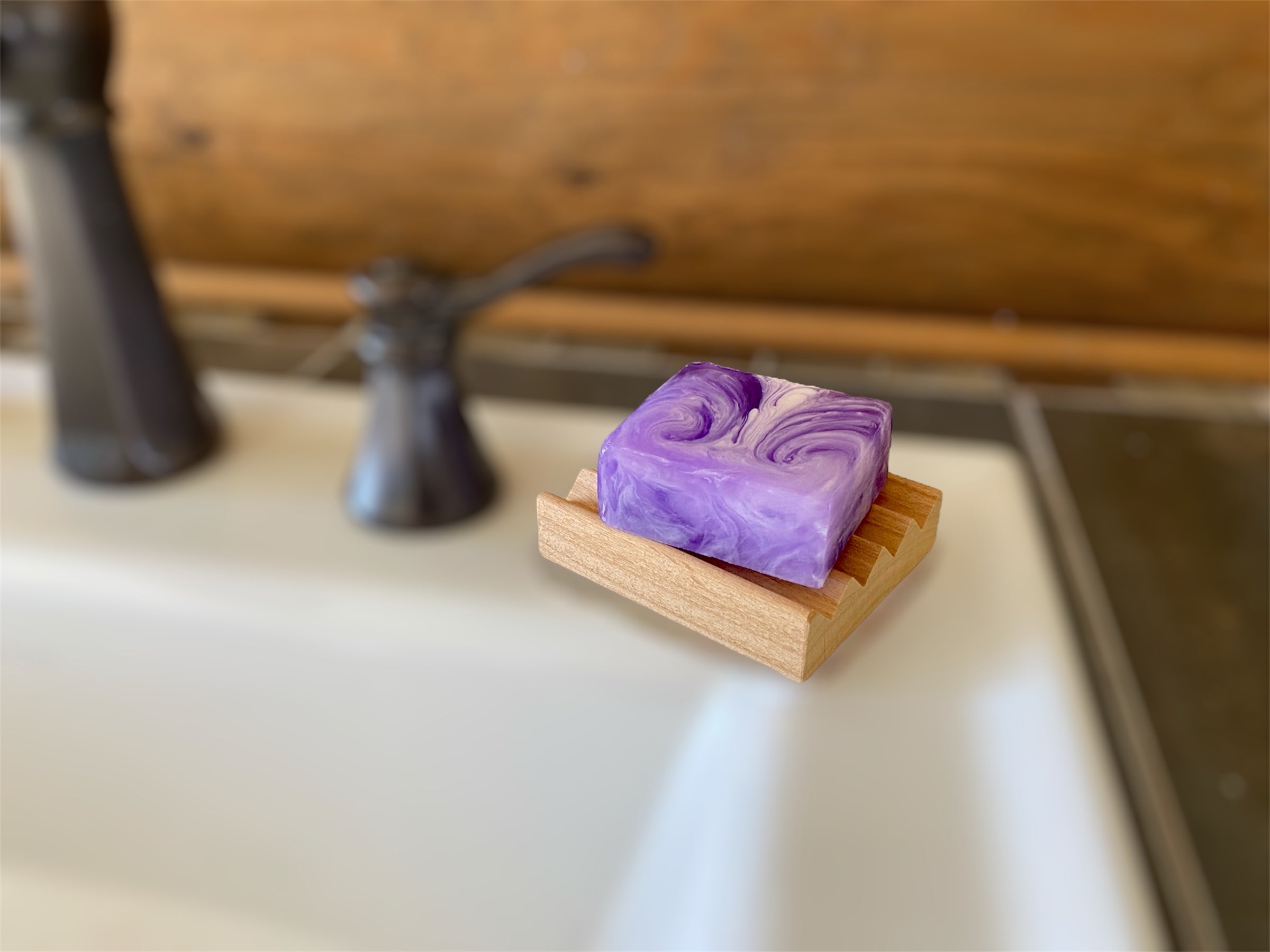 3 Inch Alder Boardwalk Style Soap Dish