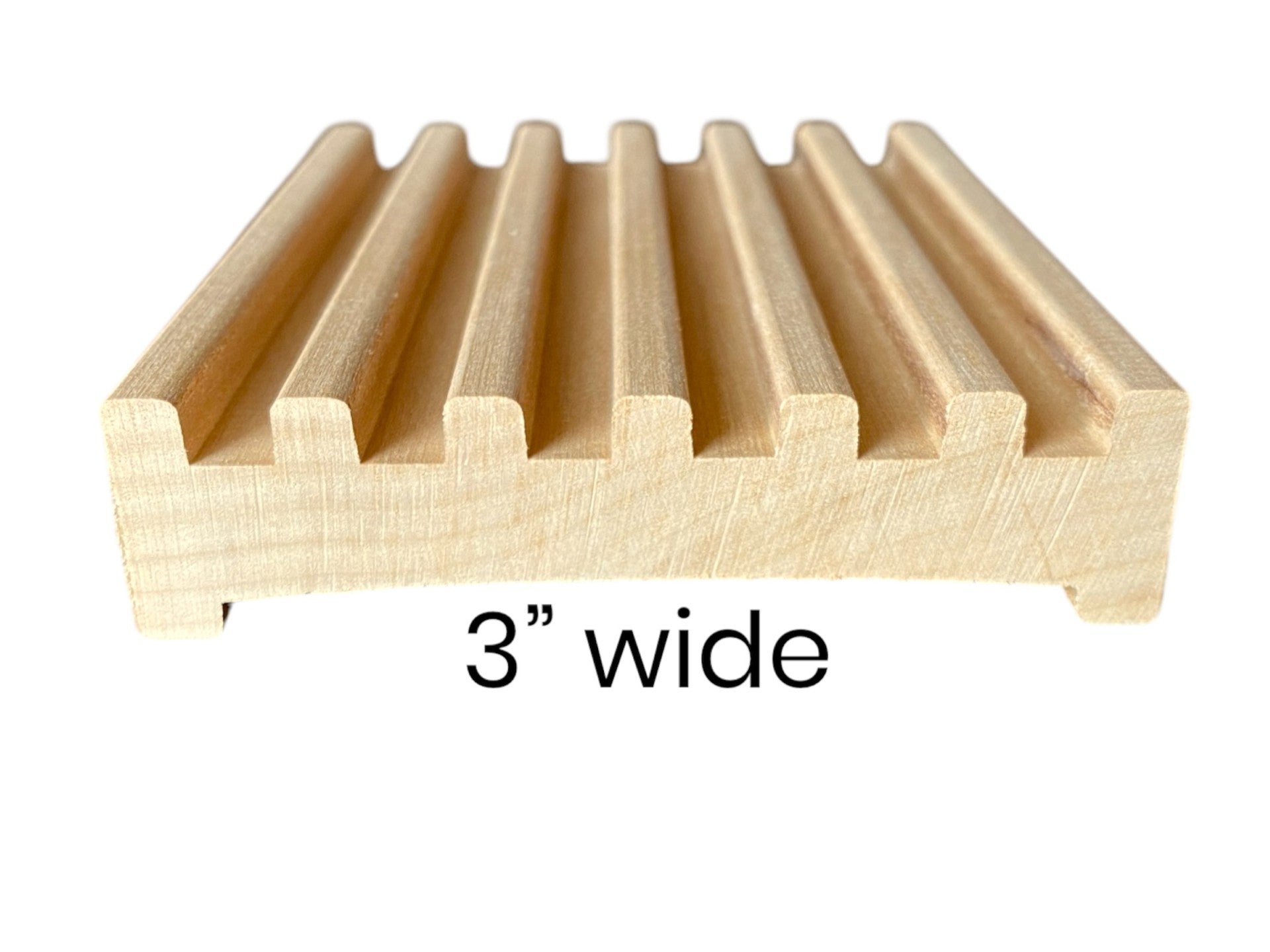 4" Alder Battlement Style Soap Dish