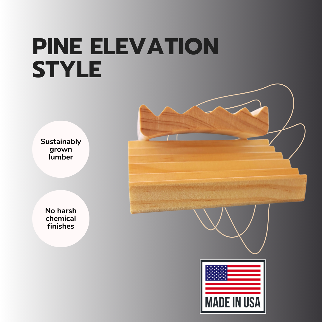 Pine Elevation Style Soap Dish