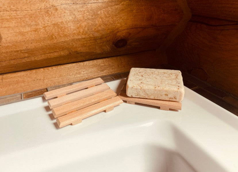 Alder Slatted Style 4 Top Soap Saver