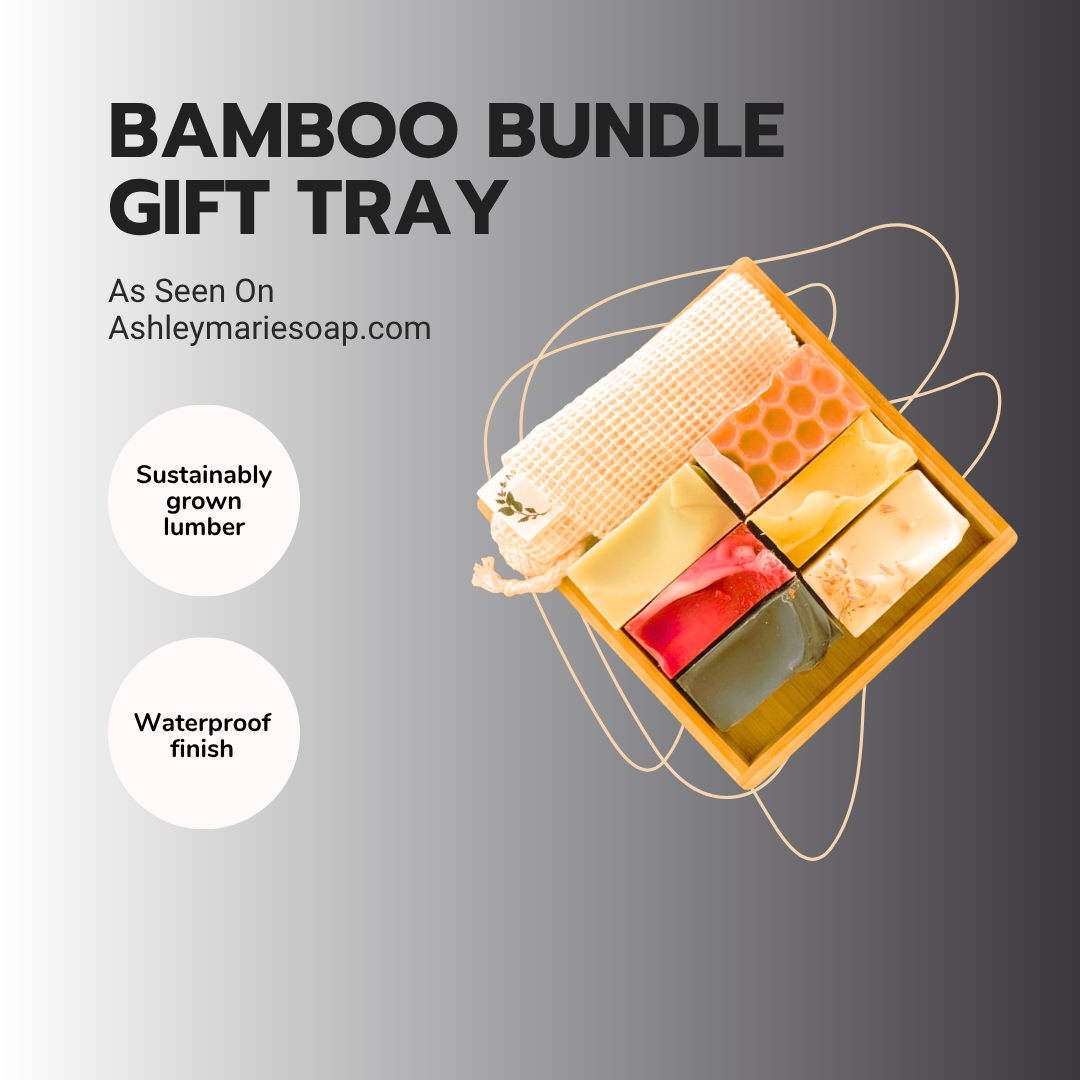 Bamboo Bundle Gift Tray- As Seen on Ashleymariesoap.com
