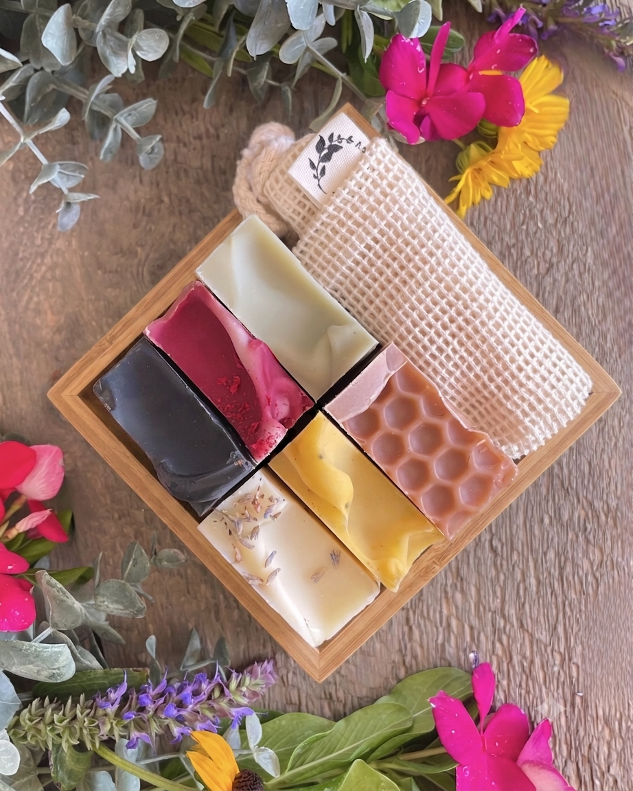 Bamboo Bundle Gift Tray- As Seen on Ashleymariesoap.com