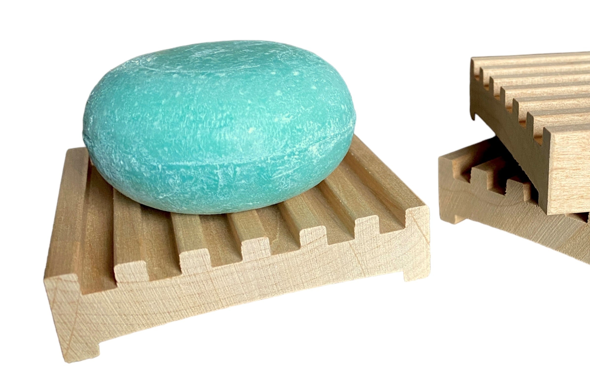 3" Alder Battlement Style Soap Dish