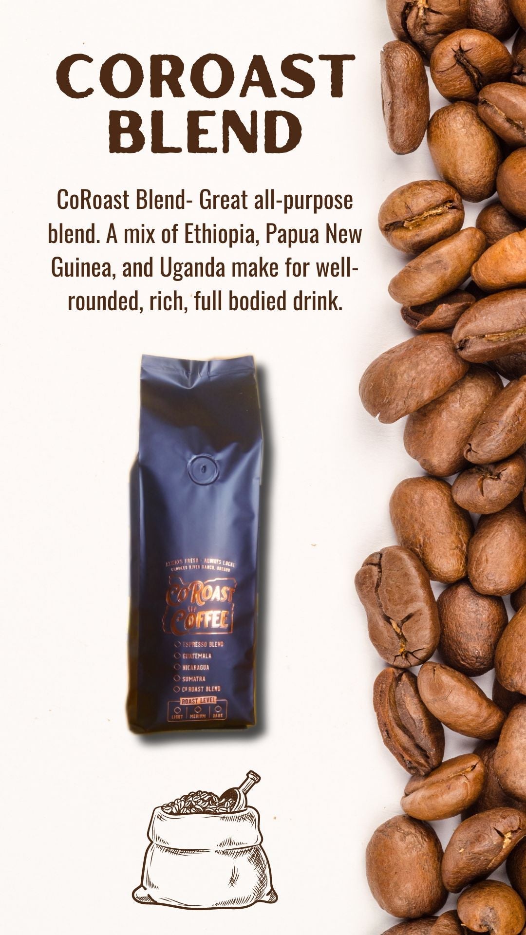 4 Pounds Whole Bean Coffee- Free Shipping!