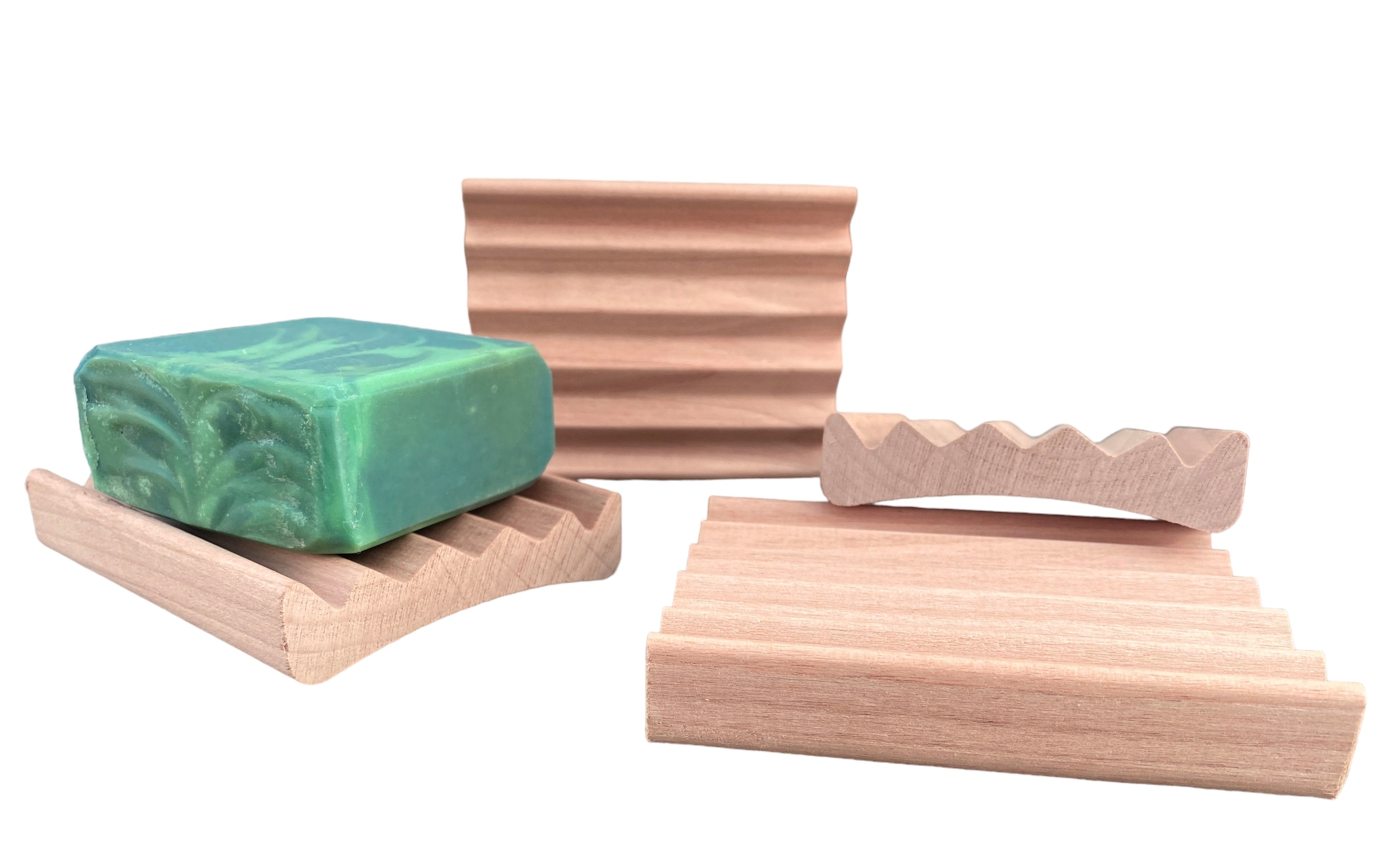 Custom Engraved Natural Wood Soap Dishes