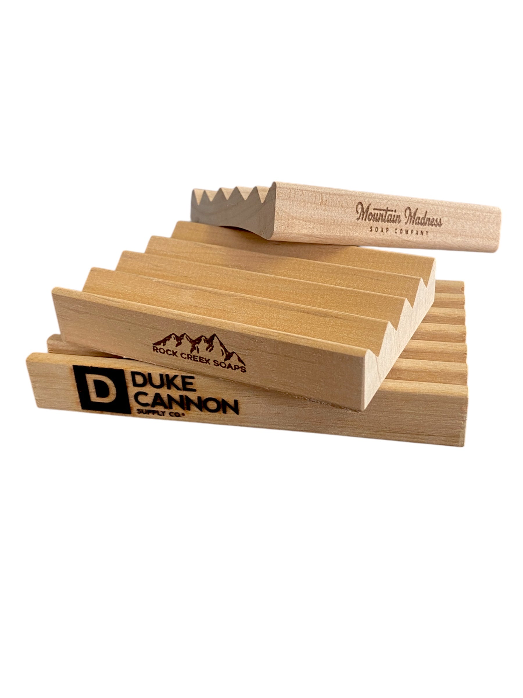 Custom Engraved Natural Wood Soap Dishes