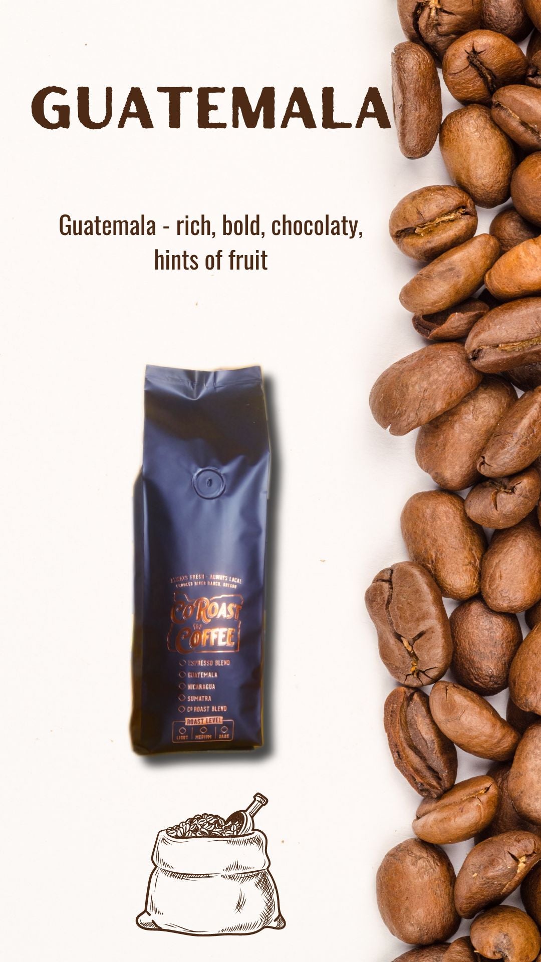 1 lb. Whole Bean Coffee- Free Shipping!