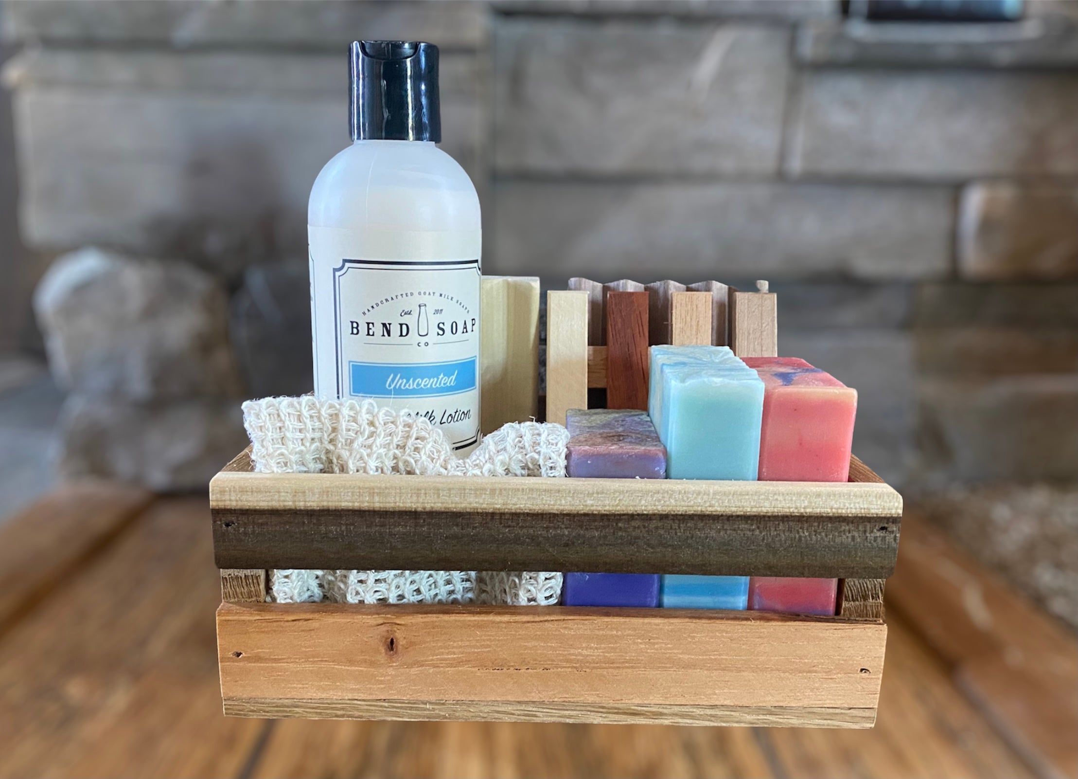 Multi-Wood Gift Crate