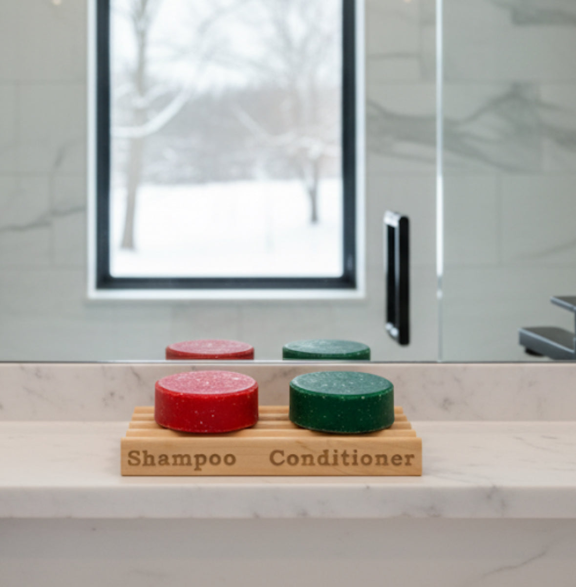 "Shampoo/Conditioner" Soap Dish