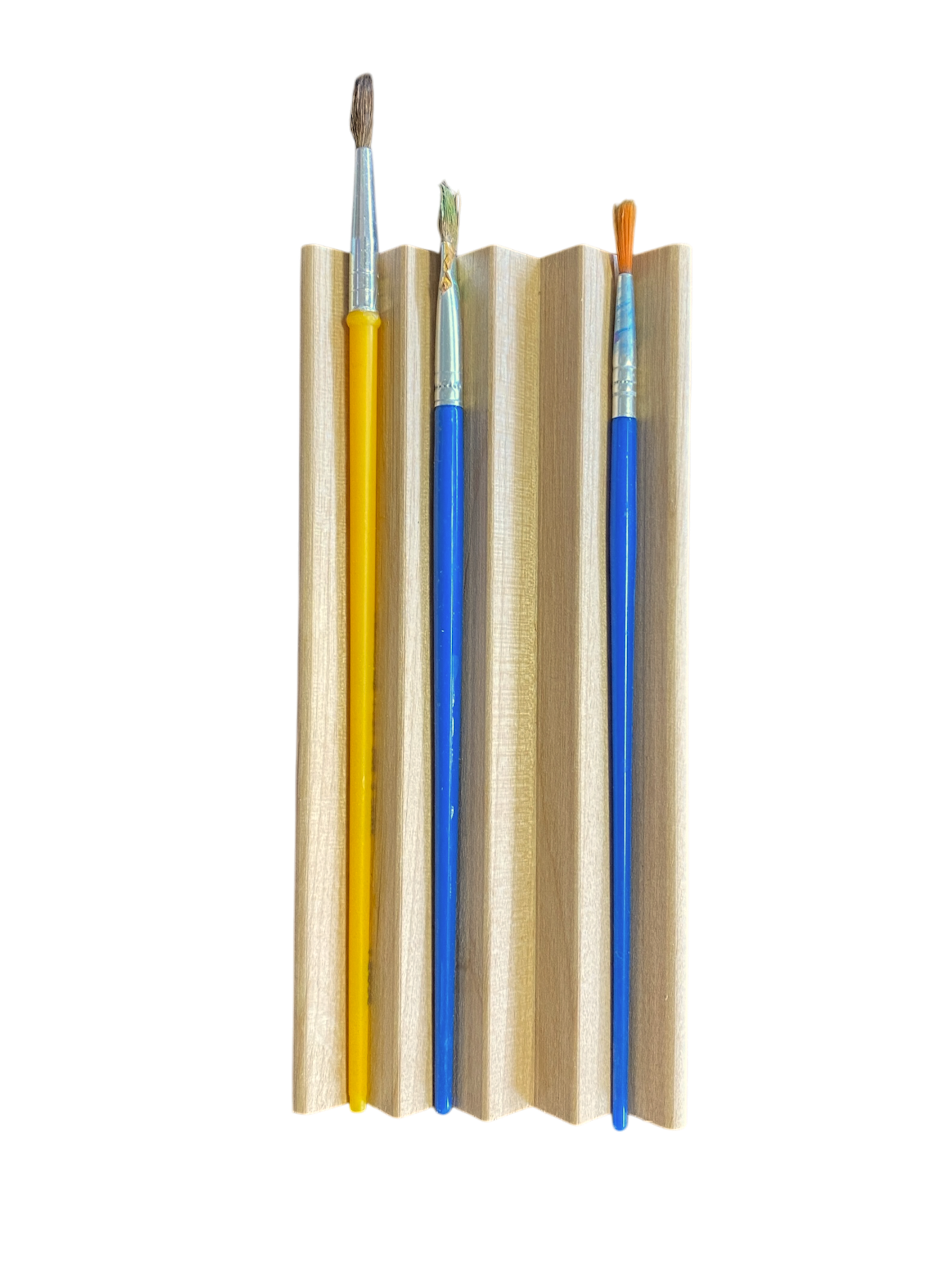 Large Natural Red Alder Paint Brush Rest