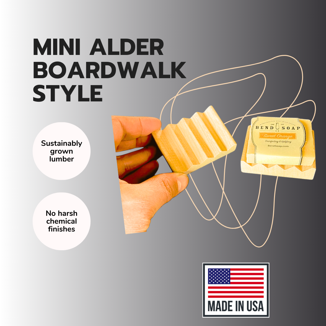 Mini Alder Boardwalk Style Soap Dish