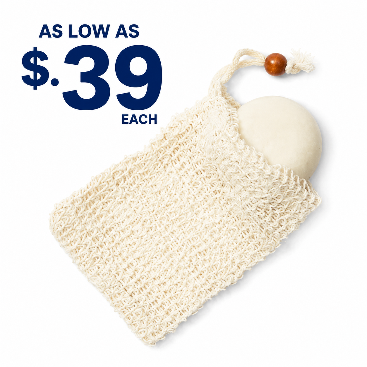 Natural Plant-based Sisal Soap Saver Pouch
