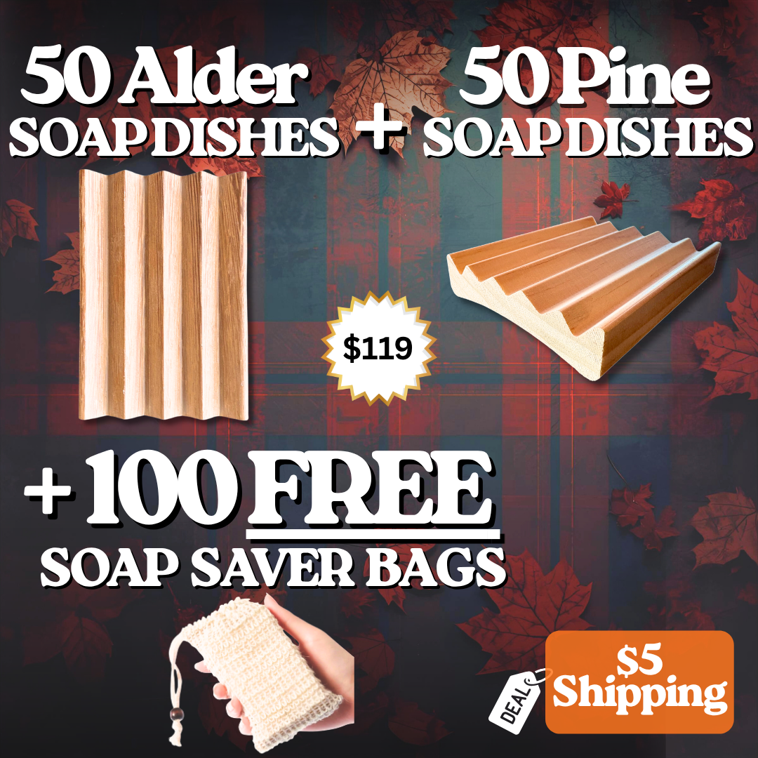 Pro Pack-50 Alder Boardwalk + 50 Pine Elevation + 100 FREE Sisal Soap Savers