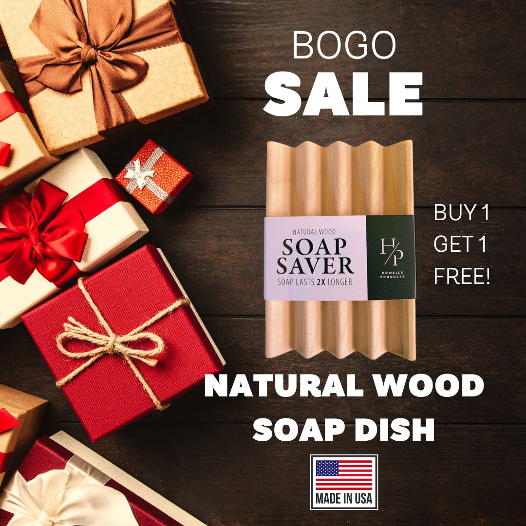 BOGO Natural Wood Soap Dishes-Free Shipping!-USA Made