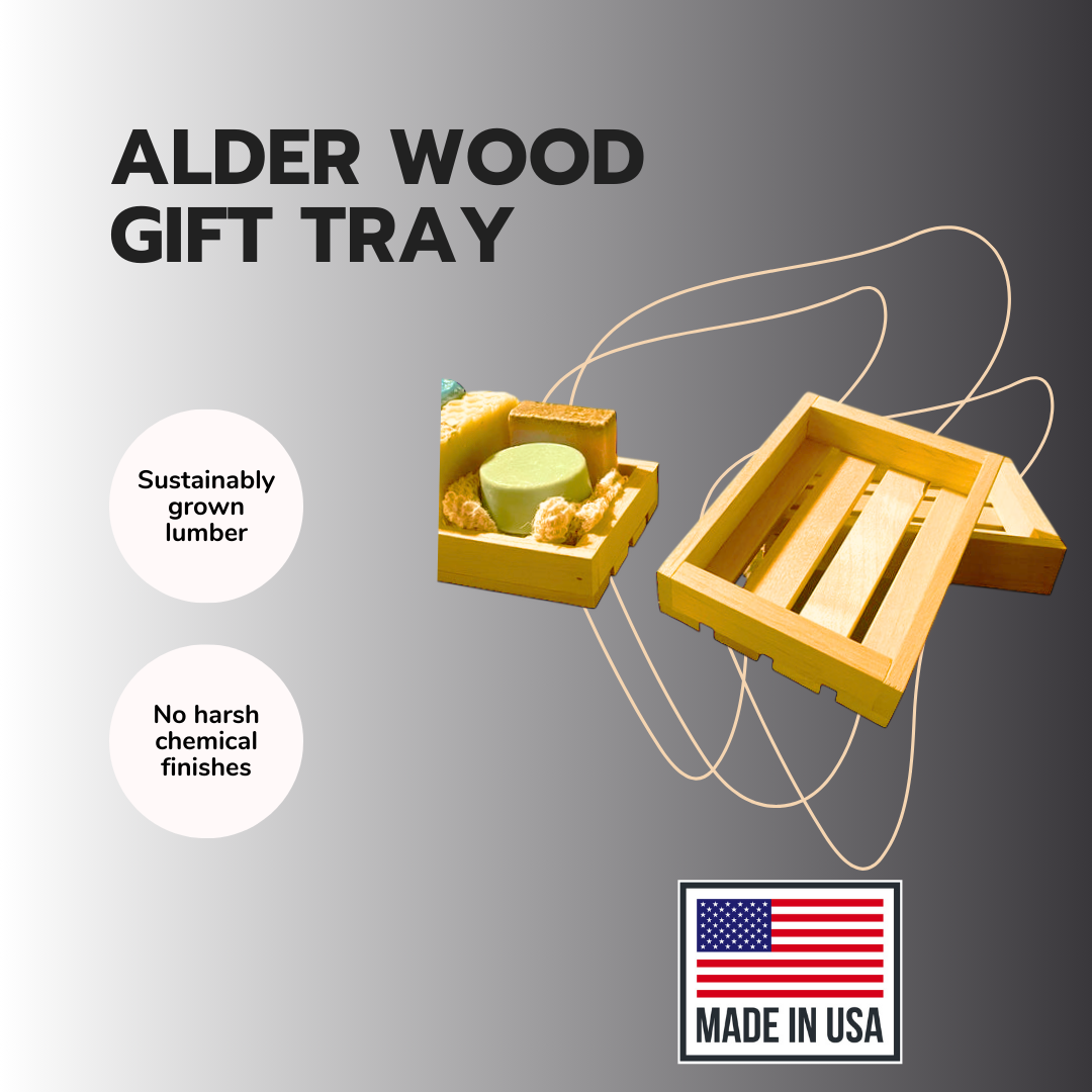 Alder Wood Gift Tray