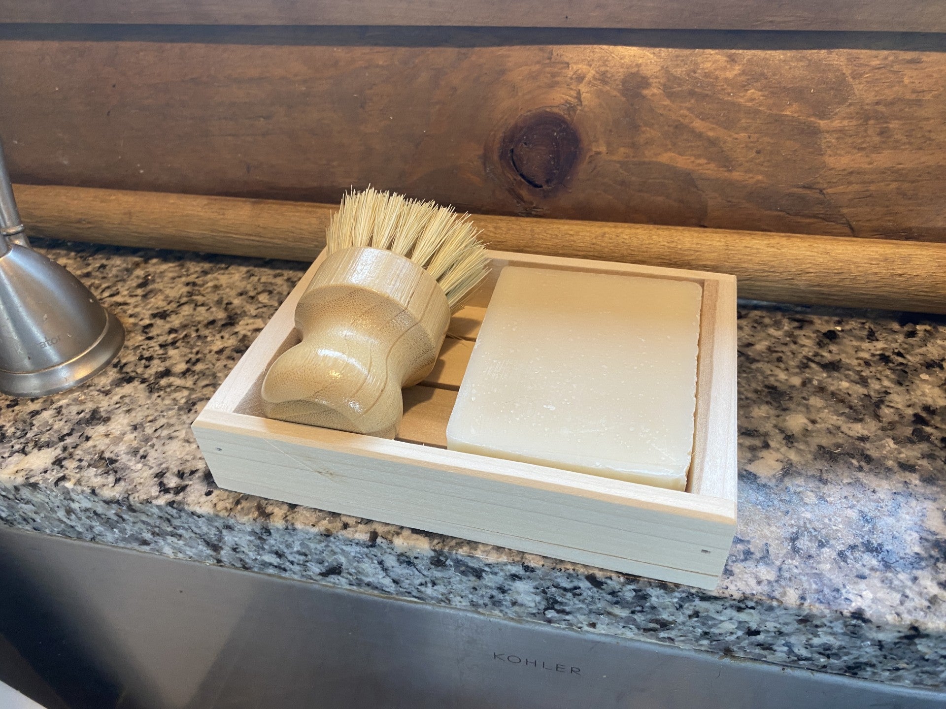 Dish Washing Kit- Soap Tray & Dish Brush