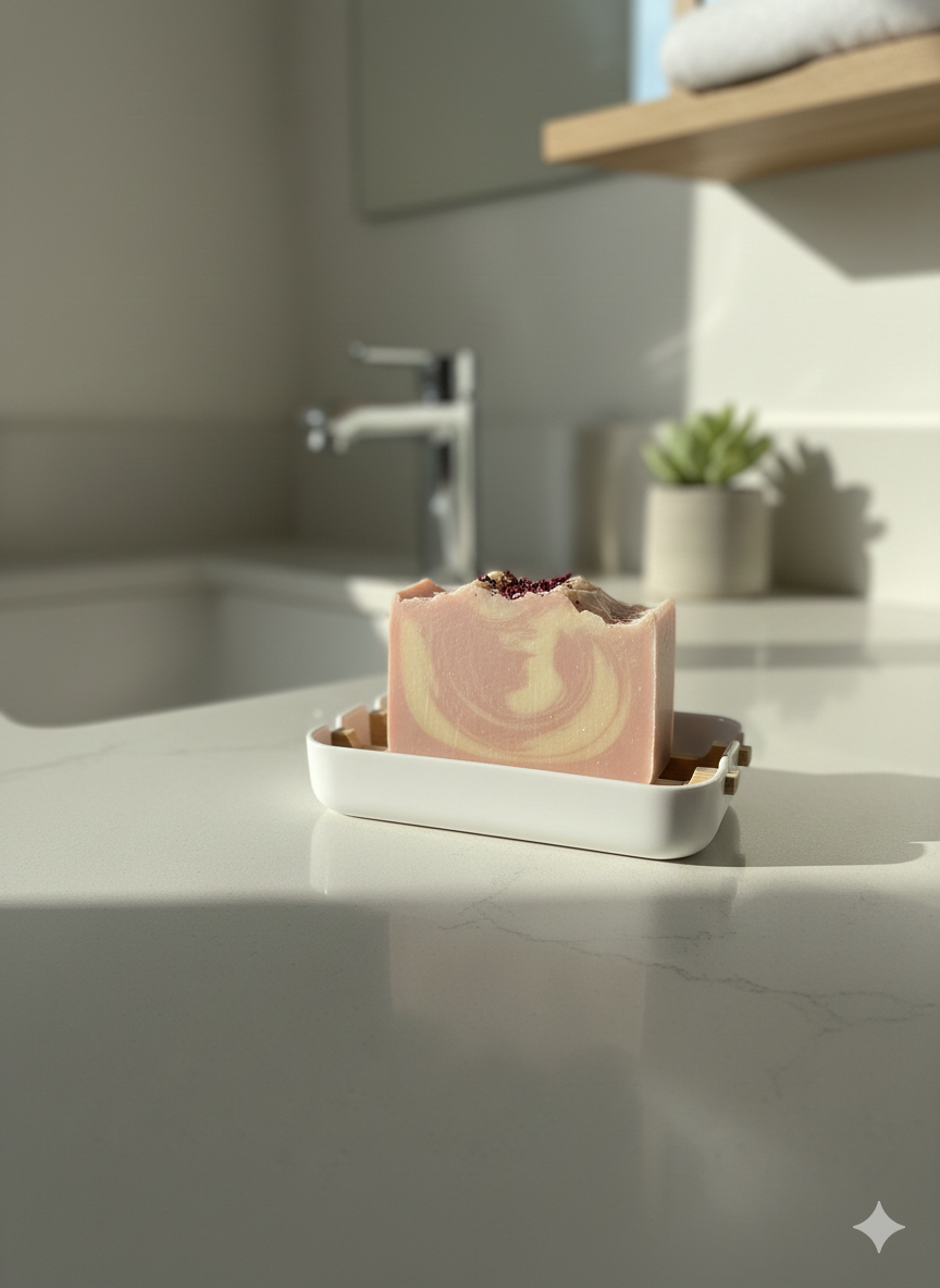 Eco-Luxe Zero Waste Biodegradable Soap Tray- Bamboo Fiber Composite