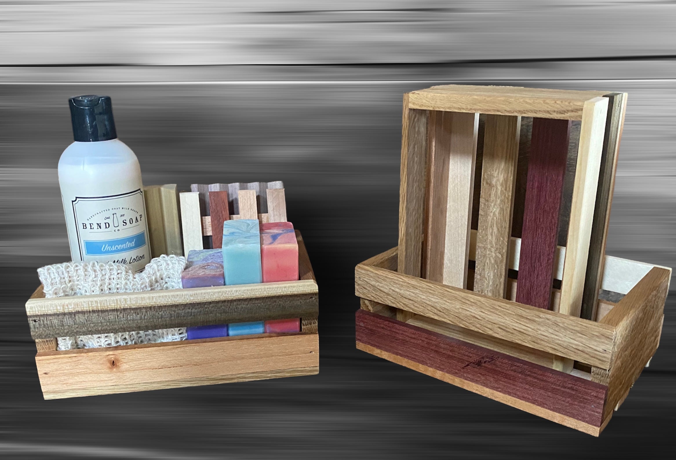 Multi-Wood Gift Crate