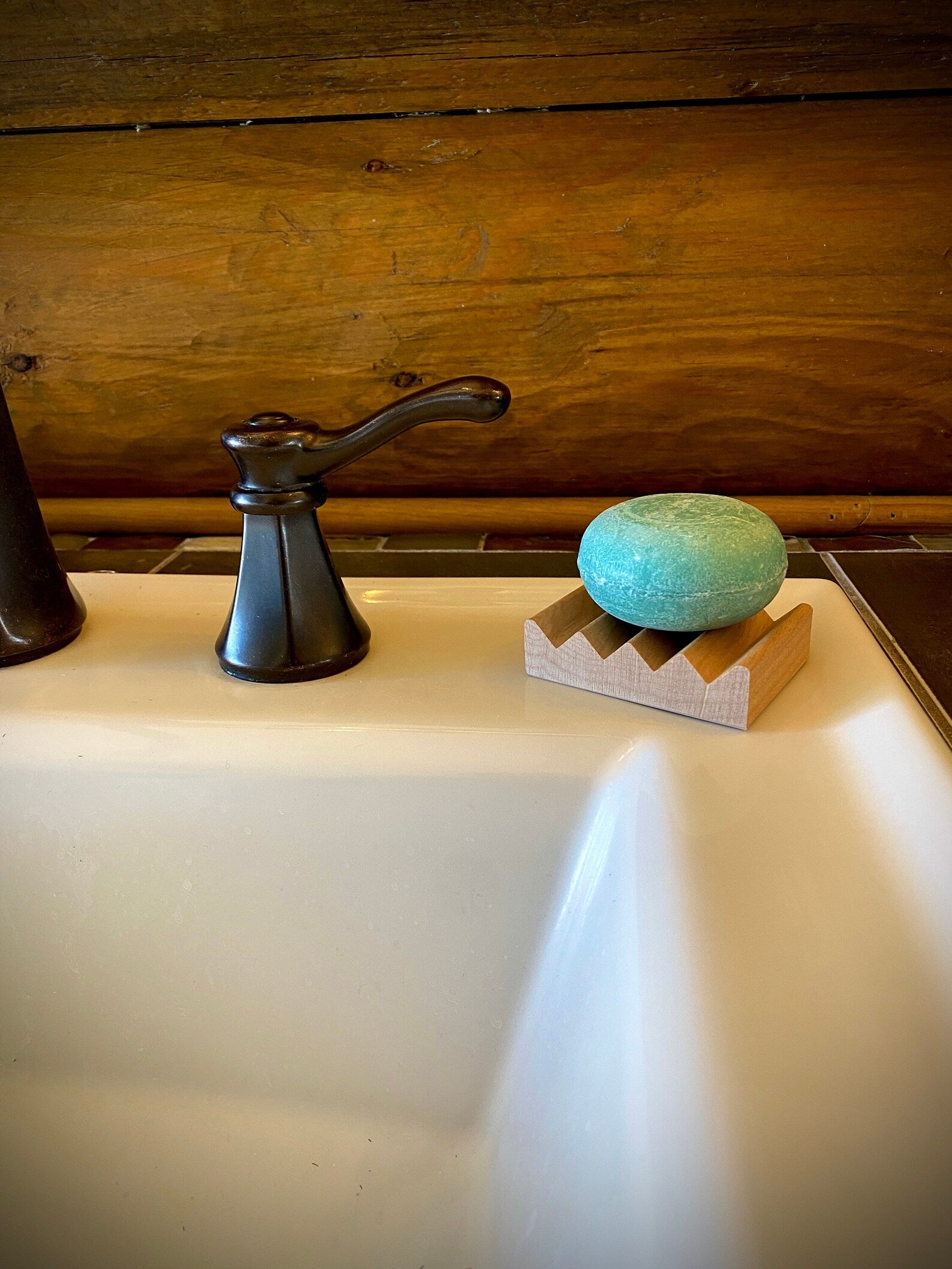 Mini Alder Boardwalk Style Soap Dish