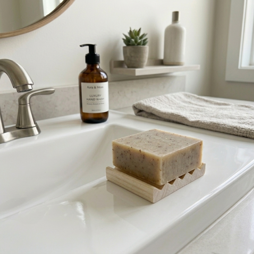 Mini Natural Hemlock Boardwalk Style Soap Dish