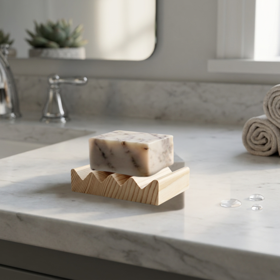 Mini Natural Hemlock Boardwalk Style Soap Dish