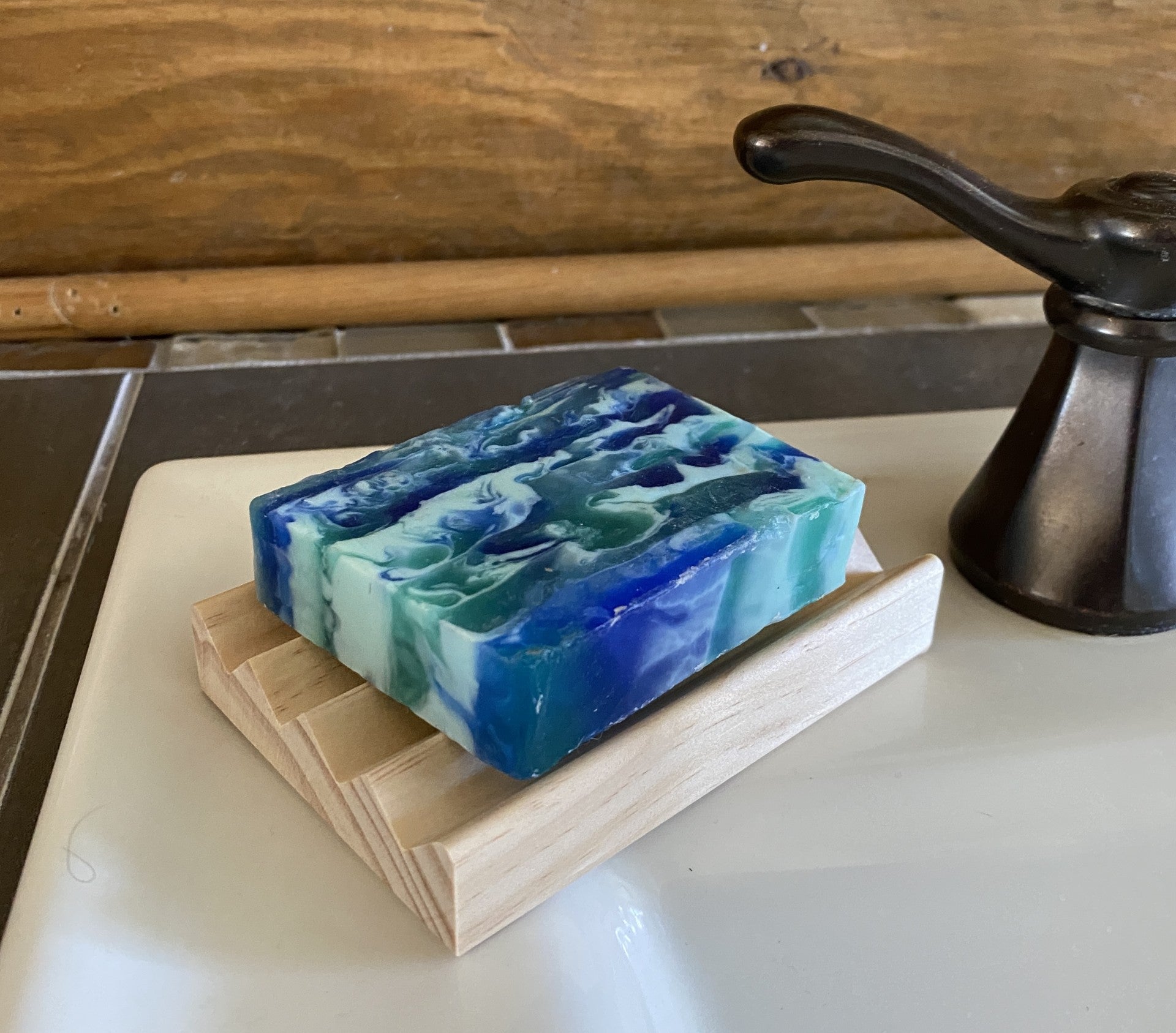 Pine Boardwalk Style Soap Dish