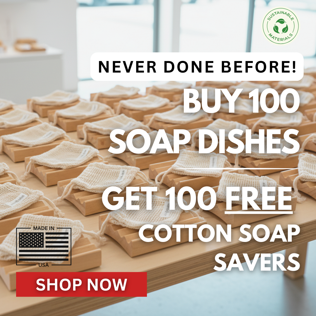 Buy 100 Get 100 Free Cotton Soap Savers Pine Elevation Style Soap Dish