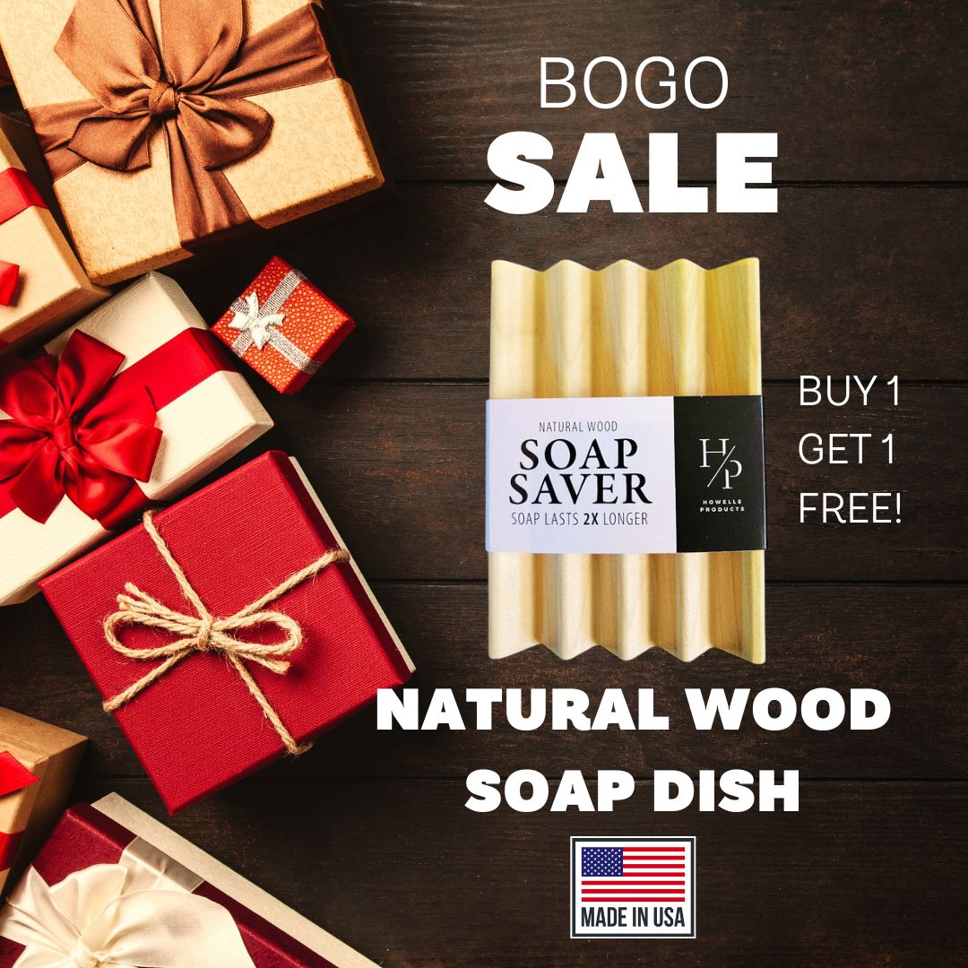 BOGO Natural Wood Soap Dishes-Free Shipping!-USA Made