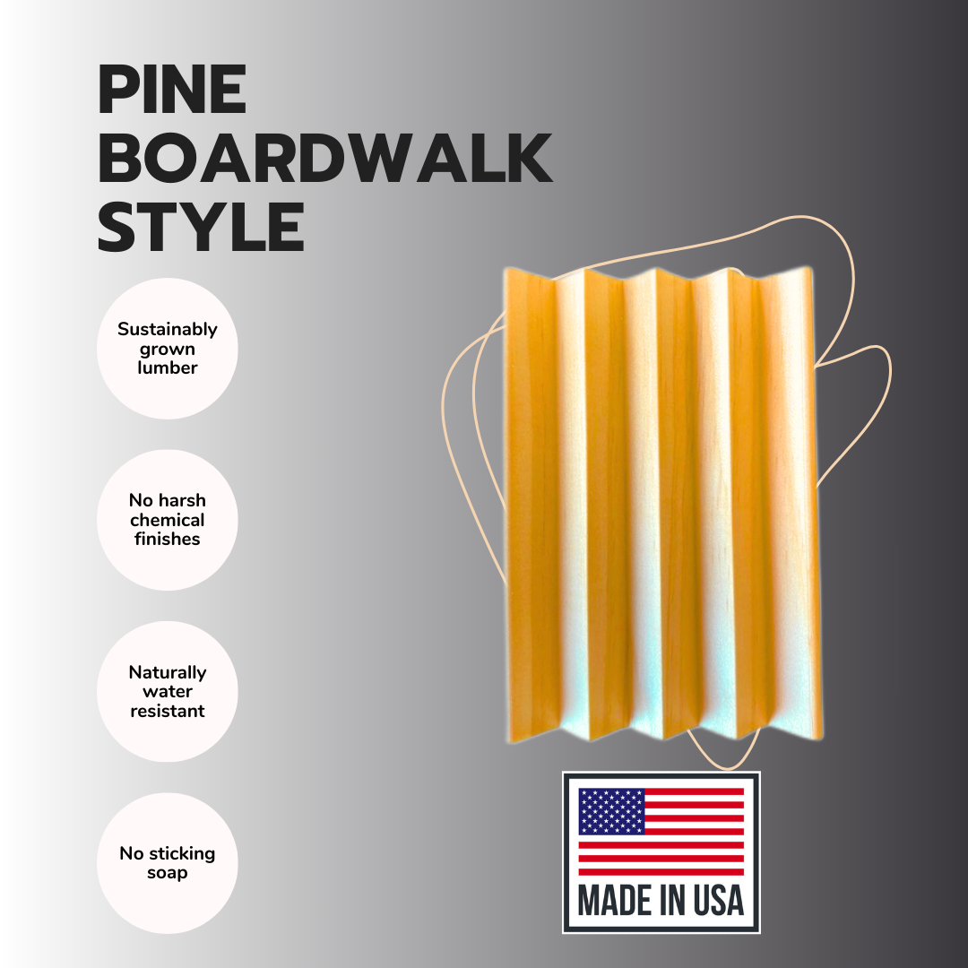 Pine Boardwalk Style Soap Dish