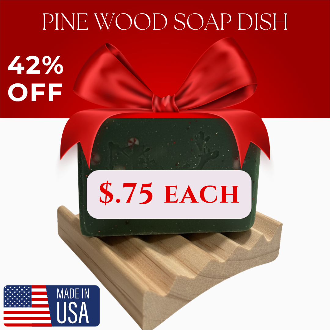 Pine Wood Elevation Style Soap Dish