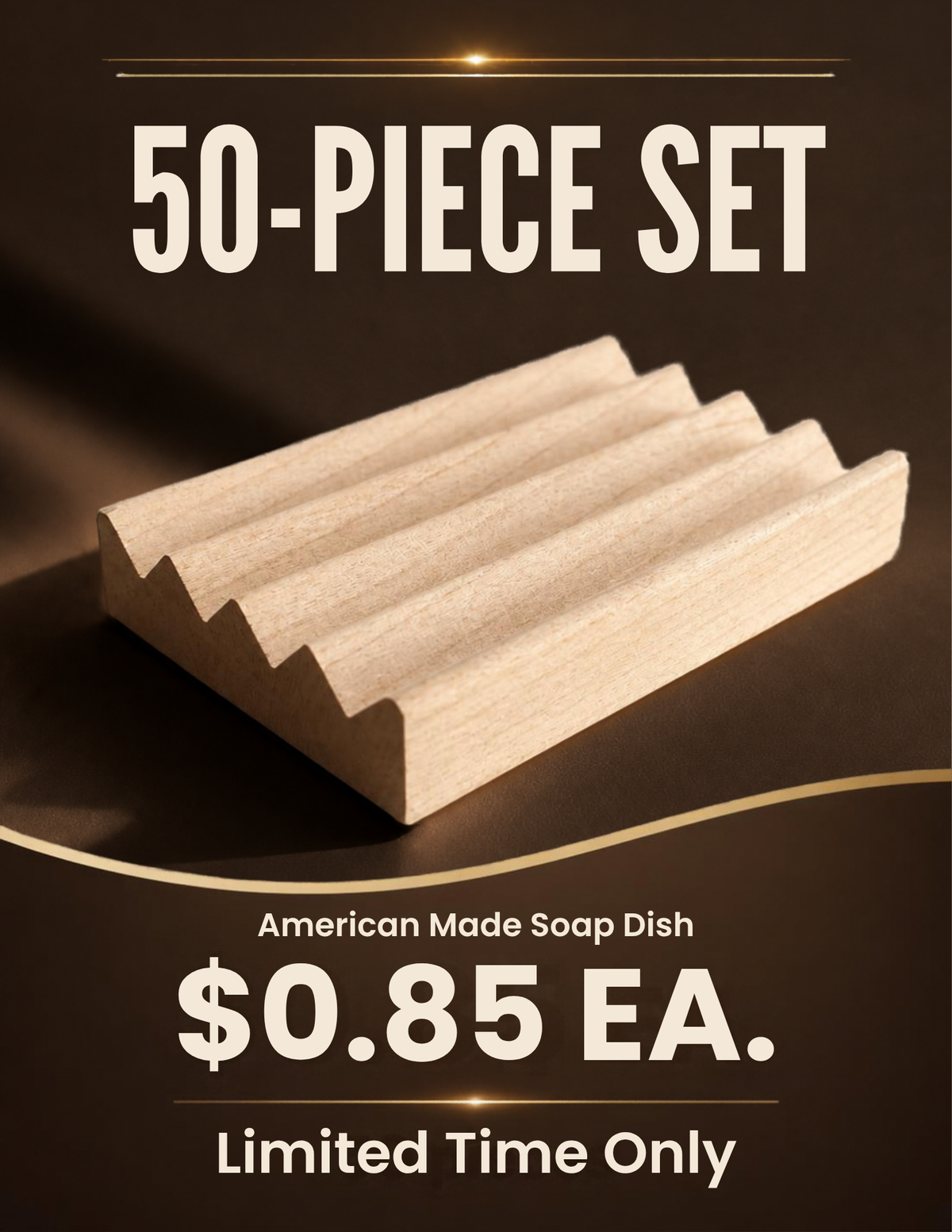 50 Piece Boardwalk Set- $.85 ea