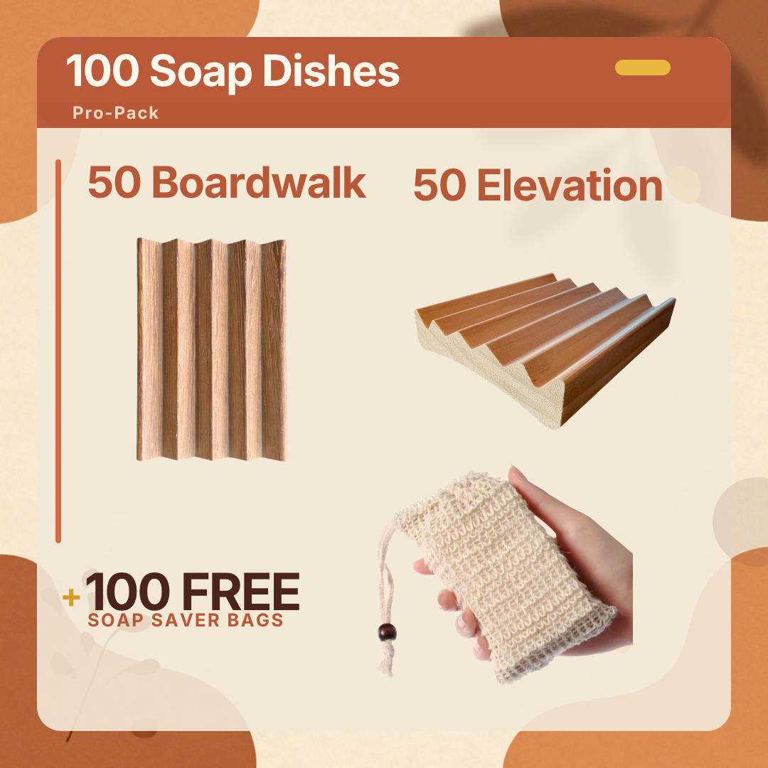 Pro Pack-50 Alder Boardwalk + 50 Alder Elevation + 100 FREE Sisal Soap Savers